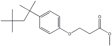 methyl 3-[4-(2,4,4-trimethylpentan-2-yl)phenoxy]propanoate Struktur