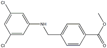 methyl 4-{[(3,5-dichlorophenyl)amino]methyl}benzoate Struktur