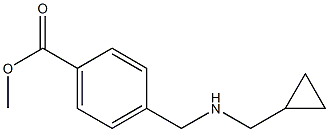 methyl 4-{[(cyclopropylmethyl)amino]methyl}benzoate Struktur