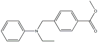 methyl 4-{[ethyl(phenyl)amino]methyl}benzoate Struktur