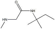 N-(1,1-dimethylpropyl)-2-(methylamino)acetamide Struktur