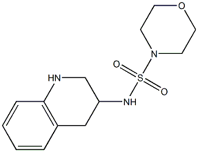 N-(1,2,3,4-tetrahydroquinolin-3-yl)morpholine-4-sulfonamide Struktur