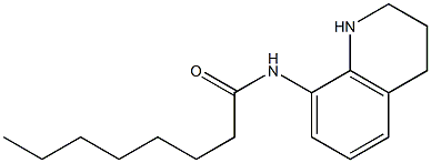 N-(1,2,3,4-tetrahydroquinolin-8-yl)octanamide Struktur