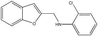 N-(1-benzofuran-2-ylmethyl)-2-chloroaniline Struktur