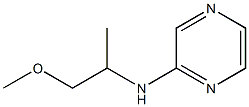 N-(1-methoxypropan-2-yl)pyrazin-2-amine Struktur