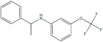 N-(1-phenylethyl)-3-(trifluoromethoxy)aniline Struktur