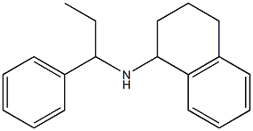 N-(1-phenylpropyl)-1,2,3,4-tetrahydronaphthalen-1-amine Struktur