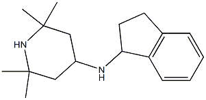 N-(2,3-dihydro-1H-inden-1-yl)-2,2,6,6-tetramethylpiperidin-4-amine Struktur