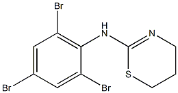 N-(2,4,6-tribromophenyl)-5,6-dihydro-4H-1,3-thiazin-2-amine Struktur