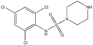 N-(2,4,6-trichlorophenyl)piperazine-1-sulfonamide Struktur