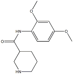 N-(2,4-dimethoxyphenyl)piperidine-3-carboxamide Struktur