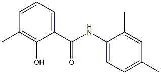 N-(2,4-dimethylphenyl)-2-hydroxy-3-methylbenzamide Struktur