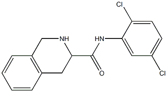 N-(2,5-dichlorophenyl)-1,2,3,4-tetrahydroisoquinoline-3-carboxamide Struktur