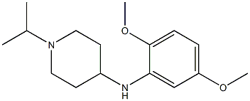 N-(2,5-dimethoxyphenyl)-1-(propan-2-yl)piperidin-4-amine Struktur