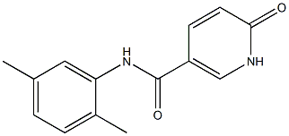 N-(2,5-dimethylphenyl)-6-oxo-1,6-dihydropyridine-3-carboxamide Struktur