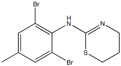 N-(2,6-dibromo-4-methylphenyl)-5,6-dihydro-4H-1,3-thiazin-2-amine Struktur