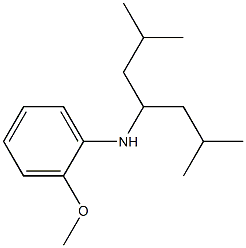 N-(2,6-dimethylheptan-4-yl)-2-methoxyaniline Struktur