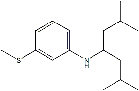 N-(2,6-dimethylheptan-4-yl)-3-(methylsulfanyl)aniline Struktur