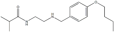 N-(2-{[(4-butoxyphenyl)methyl]amino}ethyl)-2-methylpropanamide Struktur