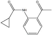 N-(2-acetylphenyl)cyclopropanecarboxamide Struktur