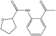 N-(2-acetylphenyl)tetrahydrofuran-2-carboxamide Struktur