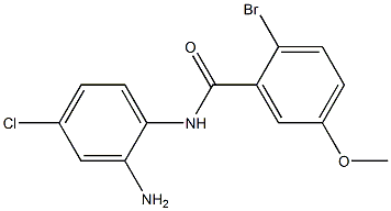 N-(2-amino-4-chlorophenyl)-2-bromo-5-methoxybenzamide Struktur