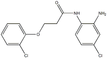 N-(2-amino-4-chlorophenyl)-3-(2-chlorophenoxy)propanamide Struktur