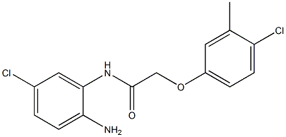 N-(2-amino-5-chlorophenyl)-2-(4-chloro-3-methylphenoxy)acetamide Struktur