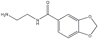 N-(2-aminoethyl)-1,3-benzodioxole-5-carboxamide Struktur