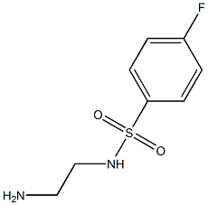 N-(2-aminoethyl)-4-fluorobenzene-1-sulfonamide Struktur