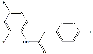 N-(2-bromo-4-fluorophenyl)-2-(4-fluorophenyl)acetamide Struktur