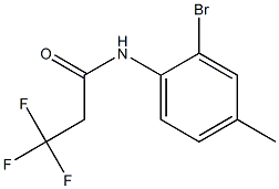 N-(2-bromo-4-methylphenyl)-3,3,3-trifluoropropanamide Struktur