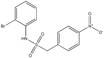 N-(2-bromophenyl)-1-(4-nitrophenyl)methanesulfonamide Struktur