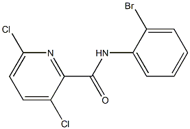 N-(2-bromophenyl)-3,6-dichloropyridine-2-carboxamide Struktur