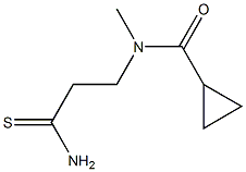 N-(2-carbamothioylethyl)-N-methylcyclopropanecarboxamide Struktur