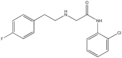 N-(2-chlorophenyl)-2-{[2-(4-fluorophenyl)ethyl]amino}acetamide Struktur