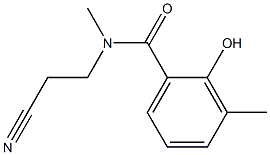 N-(2-cyanoethyl)-2-hydroxy-N,3-dimethylbenzamide Struktur