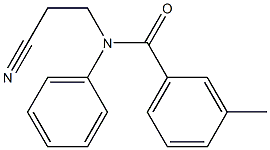 N-(2-cyanoethyl)-3-methyl-N-phenylbenzamide Struktur