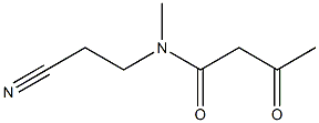 N-(2-cyanoethyl)-N-methyl-3-oxobutanamide Struktur