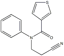 N-(2-cyanoethyl)-N-phenylthiophene-3-carboxamide Struktur