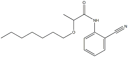 N-(2-cyanophenyl)-2-(heptyloxy)propanamide Struktur