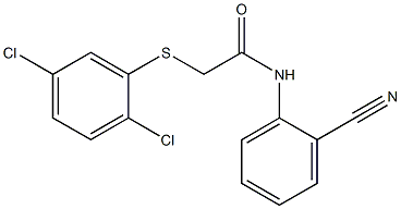 N-(2-cyanophenyl)-2-[(2,5-dichlorophenyl)sulfanyl]acetamide Struktur