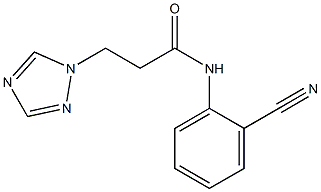 N-(2-cyanophenyl)-3-(1H-1,2,4-triazol-1-yl)propanamide Struktur