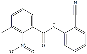 N-(2-cyanophenyl)-3-methyl-2-nitrobenzamide Struktur