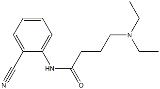 N-(2-cyanophenyl)-4-(diethylamino)butanamide Struktur