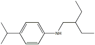 N-(2-ethylbutyl)-4-(propan-2-yl)aniline Struktur