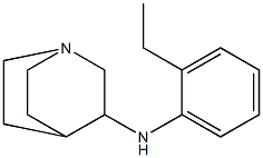 N-(2-ethylphenyl)-1-azabicyclo[2.2.2]octan-3-amine Struktur