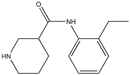 N-(2-ethylphenyl)piperidine-3-carboxamide Struktur