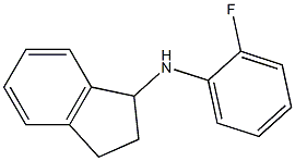 N-(2-fluorophenyl)-2,3-dihydro-1H-inden-1-amine Struktur