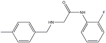 N-(2-fluorophenyl)-2-{[(4-methylphenyl)methyl]amino}acetamide Struktur